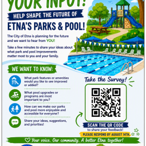 Etna's Parks & Pool Community Survey